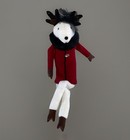 Woof Poof 2006  28  Musical White Reindeer Doll  walking In A Winter Wonderland 