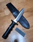 Vintage Parker Sawback Survival Knife Surgical Steel Japan W Sheath