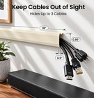 Cable Management Cord Hider For Wall 150  Beige Medium Cable Organizers For Home
