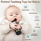 Teething Relief Teethers Toys For Babies 3-6 12 Months Gifts  Silicone Black 