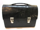 Vintage 1960s King Seeley Thermos Usa Black Metal V Dome Classic Work Lunch Box