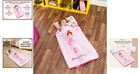 Microfiber Nap Mat For Kids With Pillow - Fun Ballerina Theme  Machine Washable
