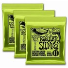 3pack Ernie Ball Regular Slinky 10-46 Electric Guitar Strings 2221 New  