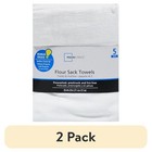 Mainstays White Flour Sack Kitchen Towel Set  5-piece Pack Of 2