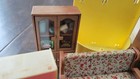 Vintage Dollhouse Miniature Lot Furniture accessories