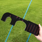 Golf Training Aid Tour Aim Gate With 6 Alignment Sticks And 5 Swing Plane Angles