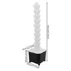 10-tier Hydroponic Grow Tower  50-hole Hydroponic Gardening Tower With Wheels