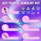 Professional Tooth Jewelry Kit With 145 Crystals For Adults - Easy To Apply 