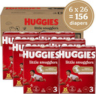 Baby Diapers Size 3  16-28 Lbs   156ct  Huggies Little Snugglers