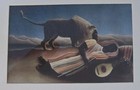 Henri Rousseau The Sleeping Gypsy Framed Art Print Mid Century