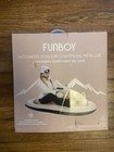 New In Box Funboy Luxury Inflatable Snowmobile Snow Sled Metallic Champagne