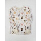 Caden Lane Bamboo Two-piece Toddler Pajamas Farm Animals Print Size 2t