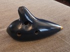 Vintage Guido Bondi Bird Logo 10 Hole Ocarina Blue Clay Large Zelda