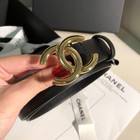 Chanel Classic Logo Cowhide Leather Women s Belt