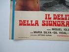 Vintage Canvas Italian Movie Poster The Crime Of Mrs Reynolds 1970 Decorator Pc