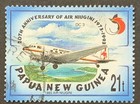 Papua New Guinea 814-817 Air Niugini 20th Anniv Used Set  4  Hinged 1993