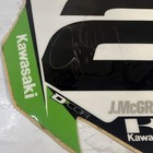 Jeremy Mcgrath Signed Jsa Authentic Number Ama  2 Kawasaki Number Plate Sticker