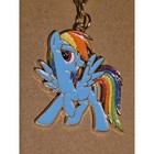 My Little Pony Keychain Charm  Rainbow Dash  Metal Enamel   Sparkles Mlp New