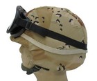 Usgi Desert Storm Combat Helmet Pasgt Medium Chocolate Chip W  Army Dust Goggles