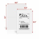 Shipping Labels Half Sheet 1000 Self Adhesive 8 5x5 5 Round Corner Blank Label