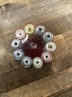 Vintage Travel Sewing Kit Flower Thread Holder Mini Sewing Kit Complete Retro