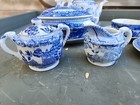 Vintage 16 Piece Made In Japan Blue And White Kids Tea Set