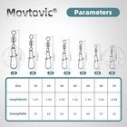 70 Pcs Corrosion Resistance Fishing Swivels   Snaps 7 Sizes Convenience Pack