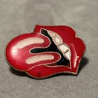 True Vintage Rolling Stones Tongue Lapel Pin Tie Tac Hat Pinback Rock Music Logo