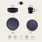 Cleo Modern Stoneware 16-piece Dinnerware Set  Plates And Bowls Set  Dish Set Se