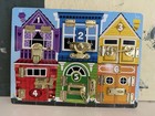 Melissa   Doug Latches Board Wooden Activity Numbered Doors Locks latches Puzzle