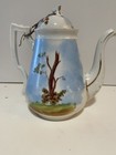 Vtg Porcelain Tea Set Teapot Creamer Pitcher Plates Victorian Children Nursery