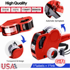 Labeling Machine 8 Digit Price Tag Gun With 5500 Sticker Labels   2 Ink Refill