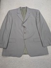 Suit Mens 48r 40x28 Tan Wool Pinstripe Vintage 2 Piece Gray 3 Button Union Made