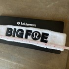 New Rare Big Foe Frances Tiafoe Lululemon White Headband Head Band Bnp Paribas