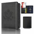 Anti-theft Rfid Blocking Leather Passport Holder Id Credit Card Cover Wallet Usa