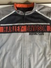 Harley-davidson Mesh Motorcycle Jacket Black Gray Orange Adult Xl