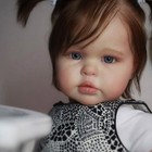 22  Reborn Baby Doll Lifelike Handmade Adorable Baby Doll Gift Short Rooted Hair