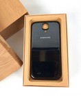 Samsung Galaxy S4 Box W oem Black Back Battery Cover Earbud Tips Empty No Phone