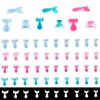 500 Pcs French Nail Tips Short White Acrylic False Nails 10 Sizes Half Cover