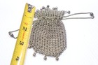 Antique Art Nouveau Chain Mail Link Coin Purse    0024