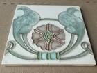 England - Antique Art Nouveau Majolica Tile C1900