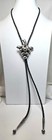 Vintage Sterling Silver Grape Cluster Bolo Tie 42    Leather Cord Western