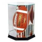 New F s Glass Upright Football Display Case Uv Black Molding Free Shipping