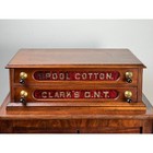 Antique Victorian Pine Clark   s O n t Spool Cabinet C  Late 19th Century