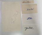 5 Presidents Autograph Collection -  bush Sr   Jr  Carter  Ford  Nixon 