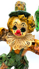 Vintage Mexican Paper Mache Clown 15  Umbrella Parasol Folk Art Hecho En Mexico
