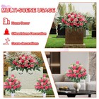 Losfotbo 3pcs Headstone Flowers Saddle For Tombstone cemetery Flower Memorial   