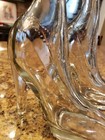 Vintage Clear Glass Decanter Stiletto High Heel Bottle 8 5  Tall Set Of 2