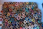 Lot Of 220  Vintage Thread  Sewing Machine Thread  Wooden Spools  Nos  More
