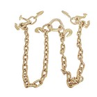  Tow Chain Grade 70 Chain V-bridle With Rjt Cluster Hooks Tow Truck Winch 